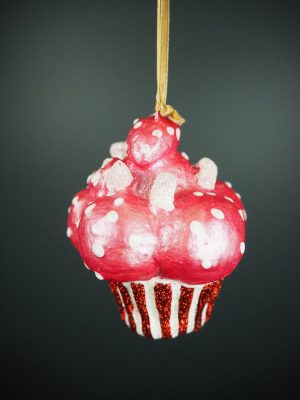 Cupcake pearl pink/red/white