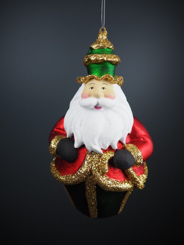 Santa cupcake red/green