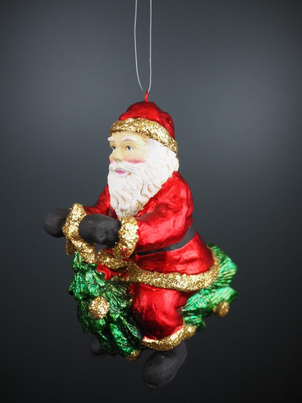 Santa on motor tree red/green