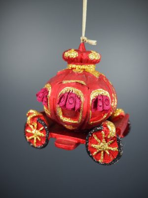Pumpkin carriage red/gold