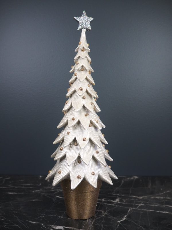 Spiky Christmas tree big pearlwhite