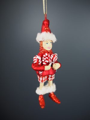 Santa's elf candy canes red/white