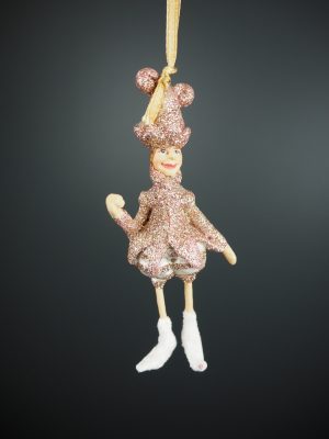 Jester elf in champ glits finish orn