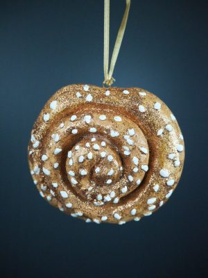 Kanelbulle brown w/ glit