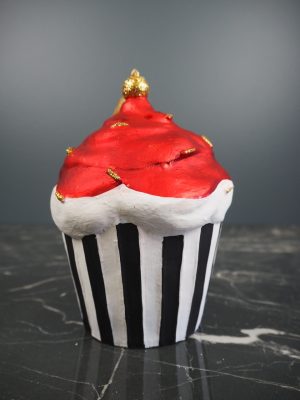 Big cupcake red/gold