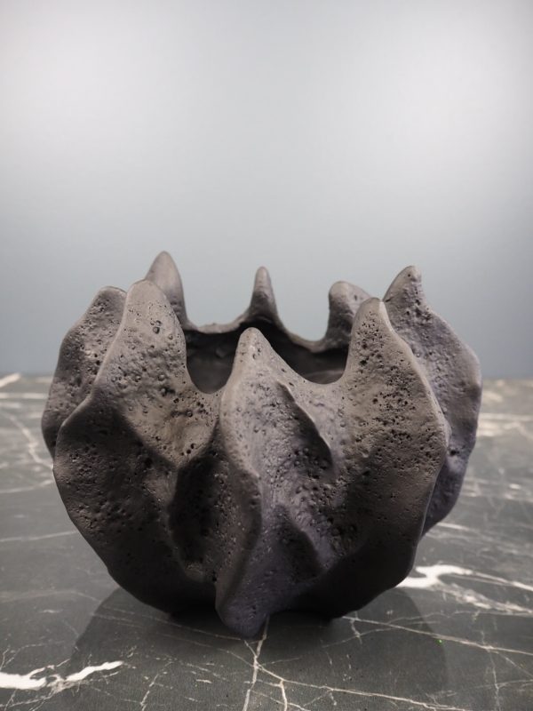 Coral vase matte black