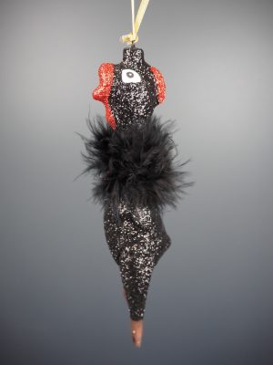 Chicken black glits feather