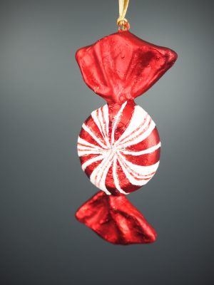 Flat candy swirl glits white/red