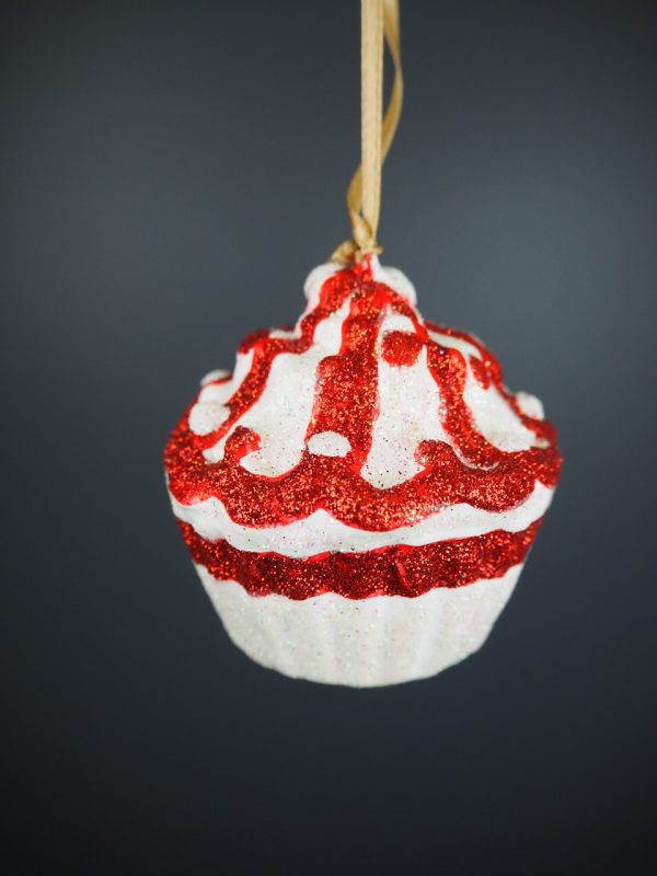 Cupcake dot white/red