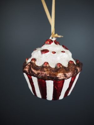 Cupcake red/white