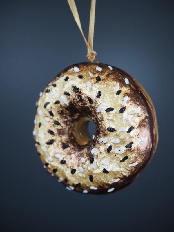 Bagel in satin brown