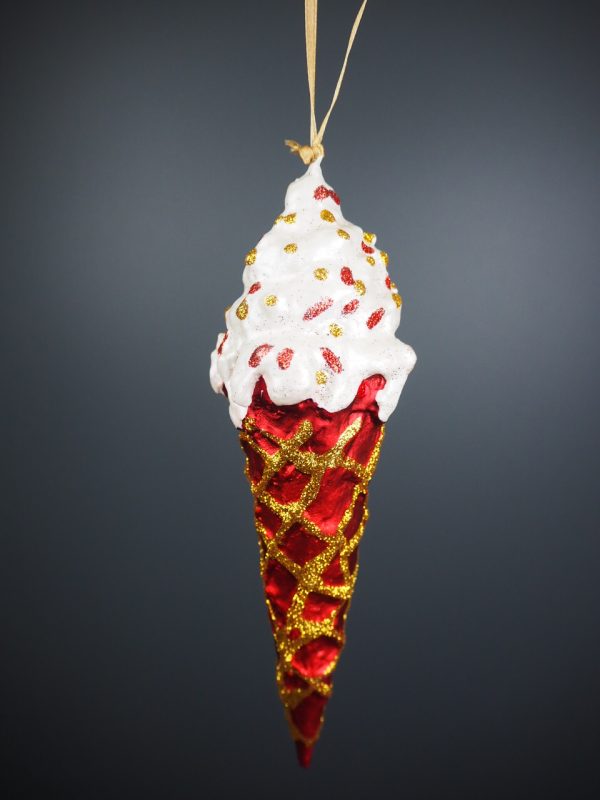 Ice cream pearl white/red