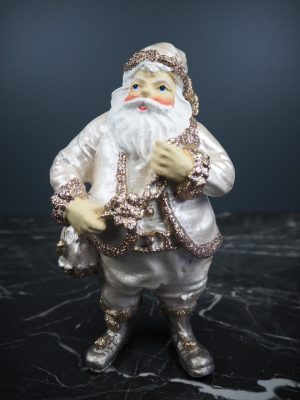 Santa in acorn bag white