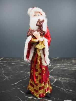 Santa wizard w/deer red/gold fur