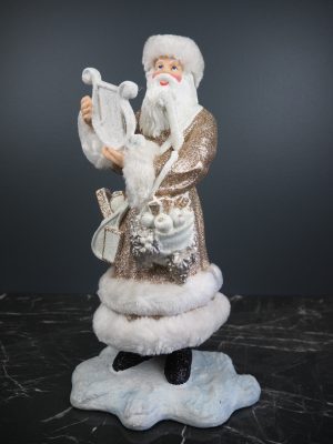 Santa w harp in champ