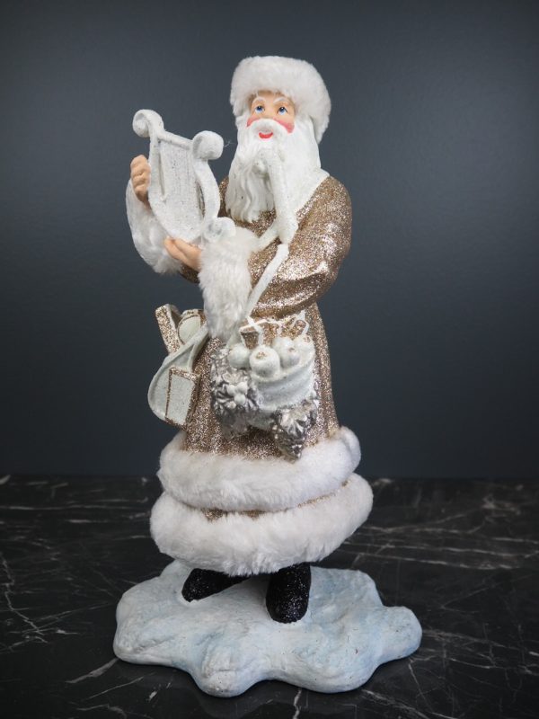 Santa w harp in champ