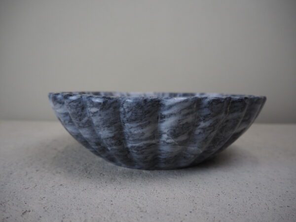 Fluted bowl Marble black - Image 2