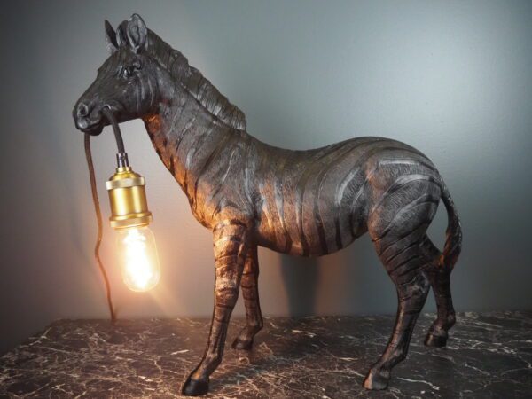 Zebra  w Lamp BLACK - Image 4