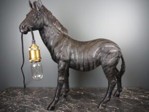 Zebra  w Lamp BLACK