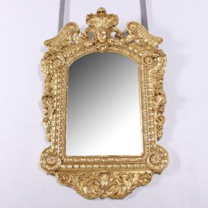 Flora Mirror Gold Leaf