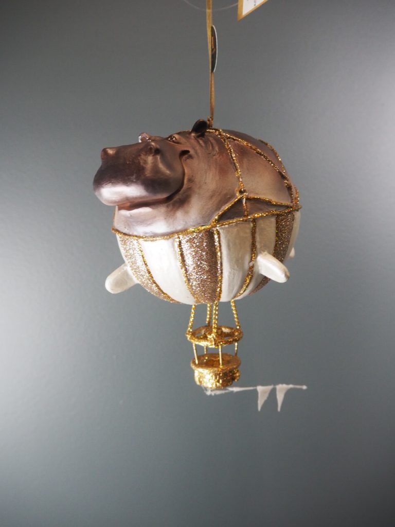 Hippo ballo in met./champ/wh.glits str orn - Image 6