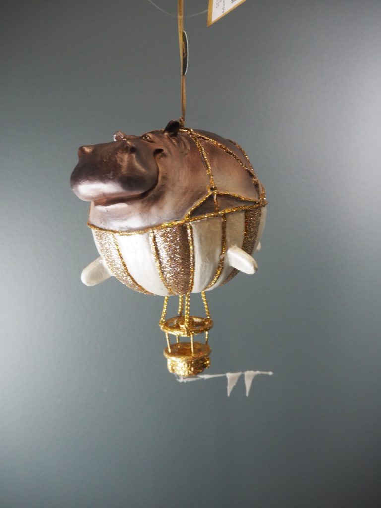 Hippo ballo in met./champ/wh.glits str orn - Image 7