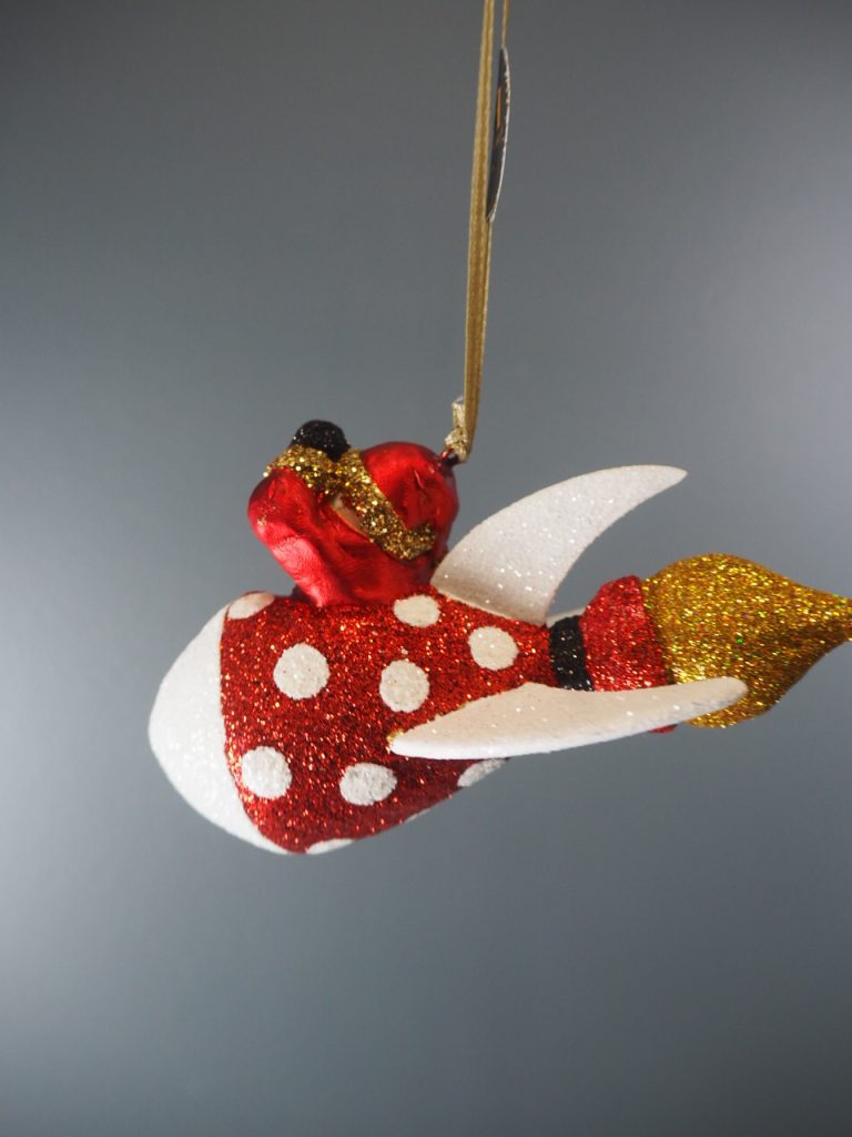 Santa  rocket red/white/gold glits - Image 7