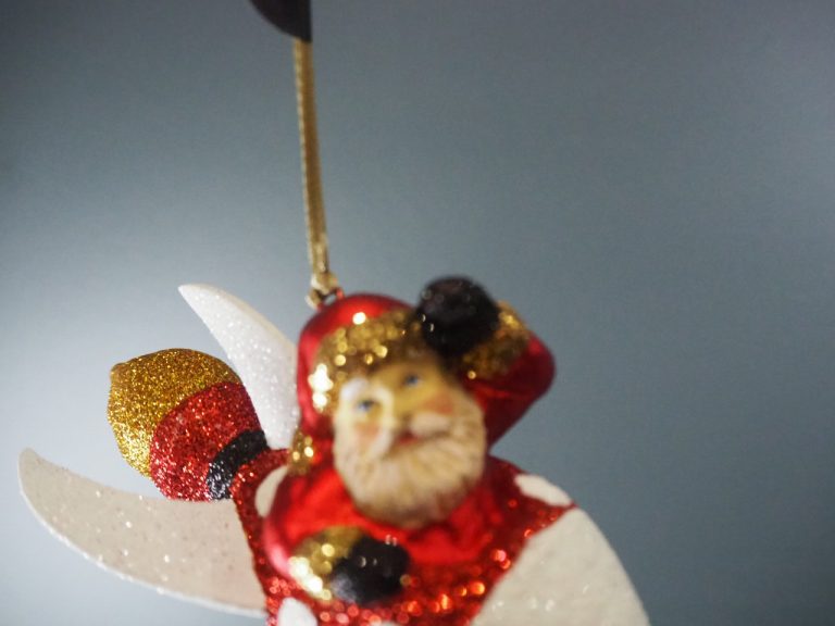 Santa  rocket red/white/gold glits - Image 8