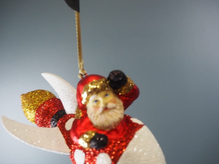 Santa  rocket red/white/gold glits - Image 9
