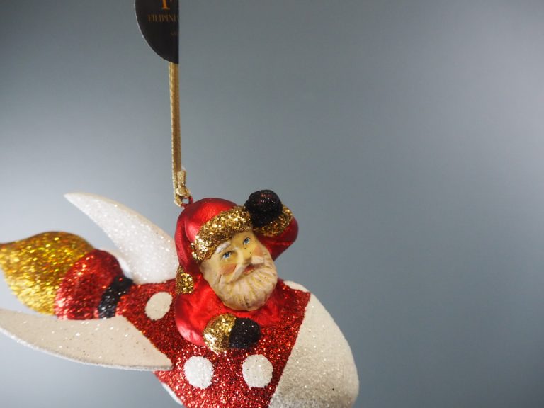 Santa  rocket red/white/gold glits - Image 10