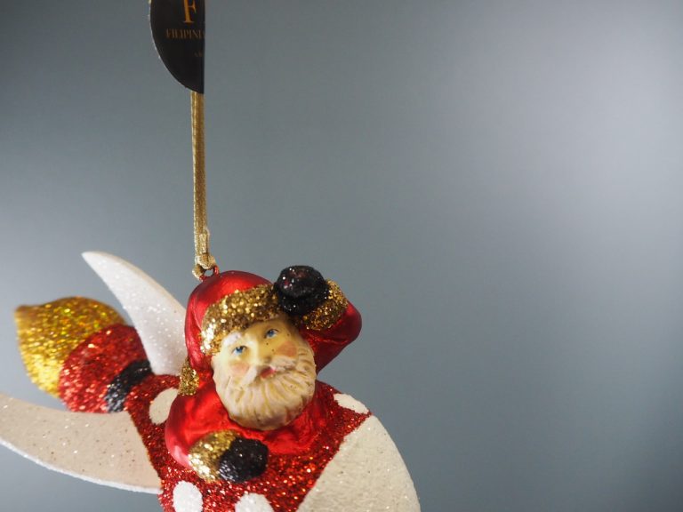 Santa  rocket red/white/gold glits - Image 11