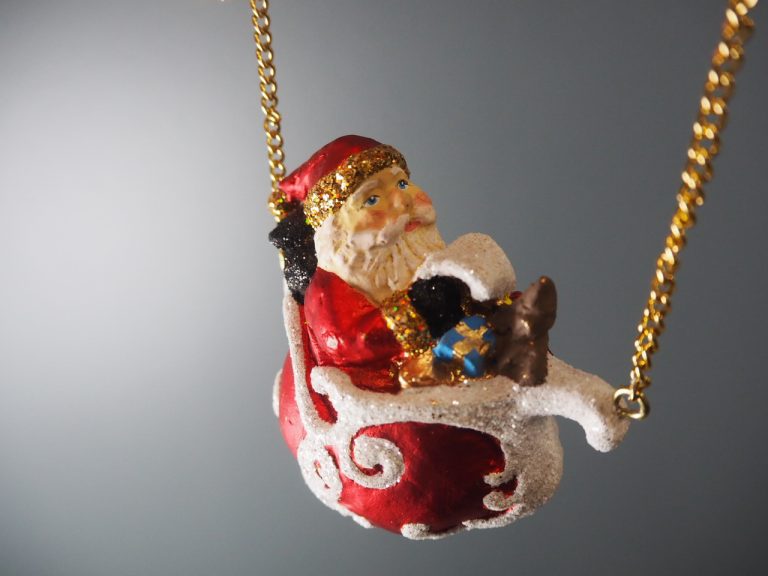 Santa in ballo rocket s.red w/w.glits orn - Image 8