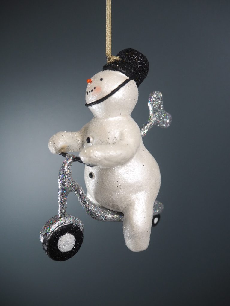 Police snowman whi glits wh scooter orn - Image 3
