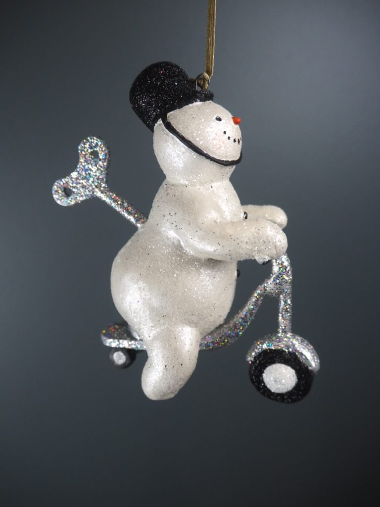 Police snowman whi glits wh scooter orn - Image 4