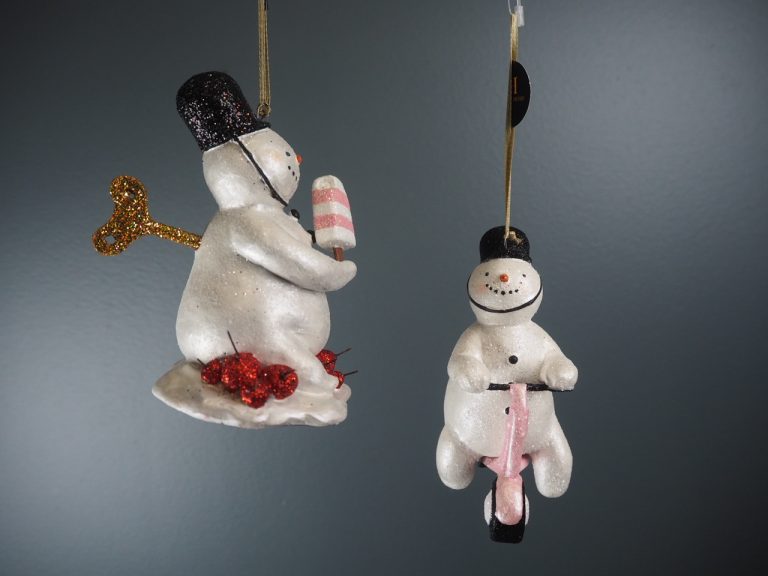 Police snowman wh.glits  pink scooter orn - Image 12