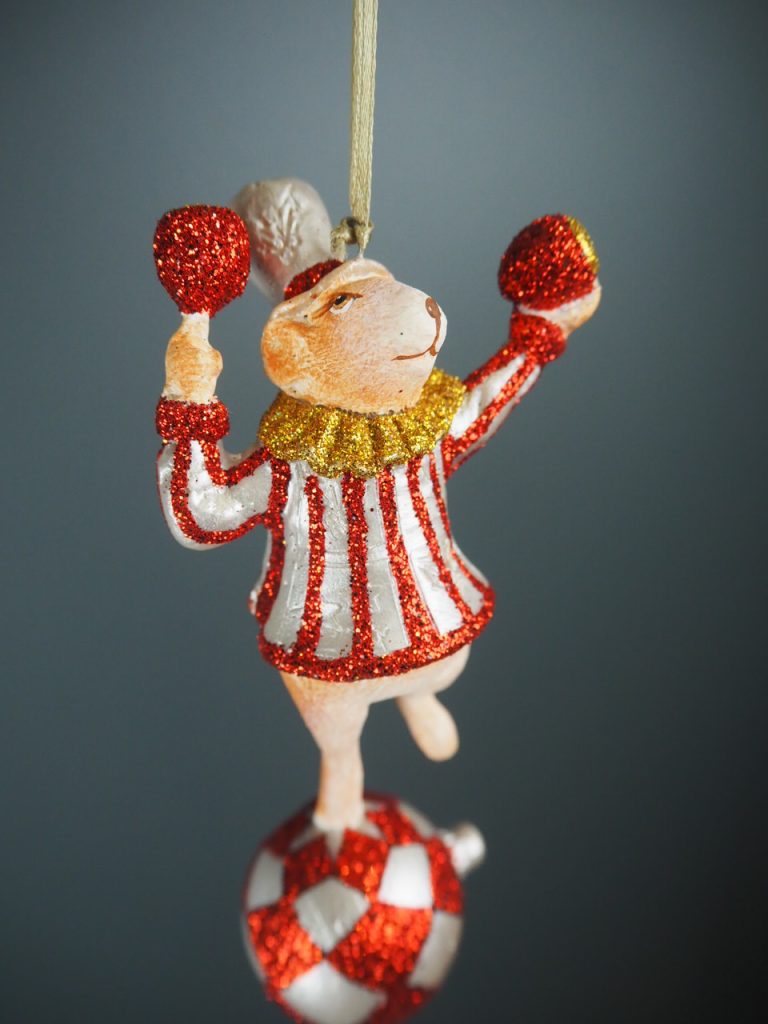 Circus mouse on ball l.bro p.wh/red glits - Image 3