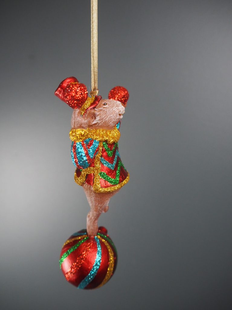 Circus mouse on ball brown multi col. - Image 3
