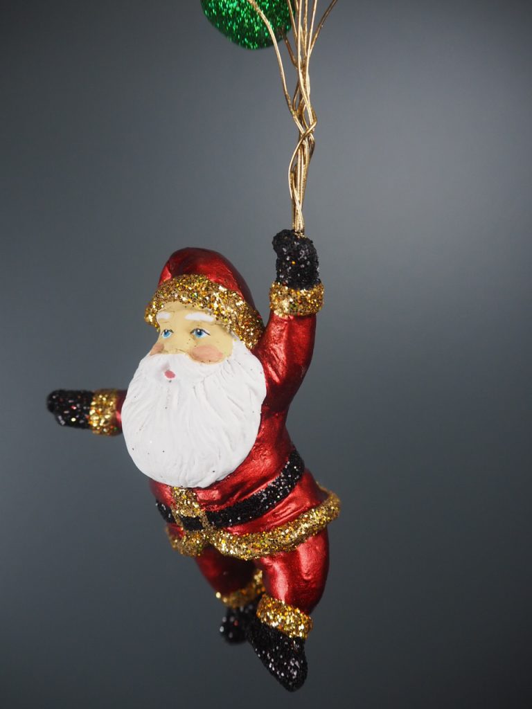 Sta hold fly balloon s.red/gold glits orn. - Image 4