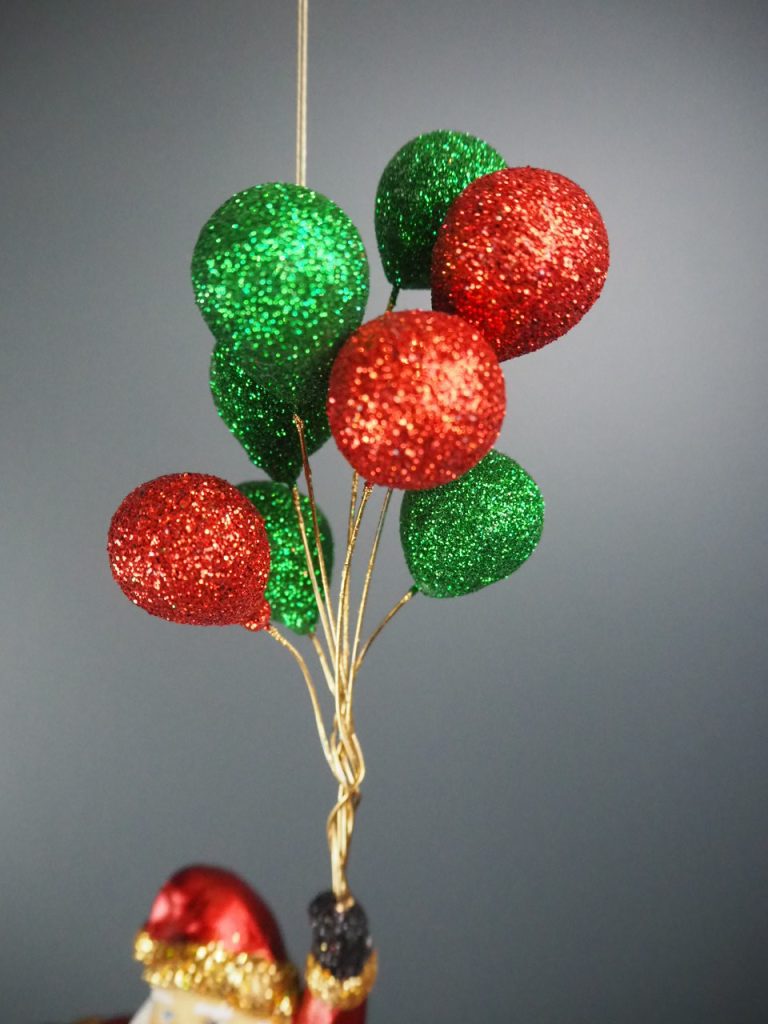 Sta hold fly balloon s.red/gold glits orn. - Image 5
