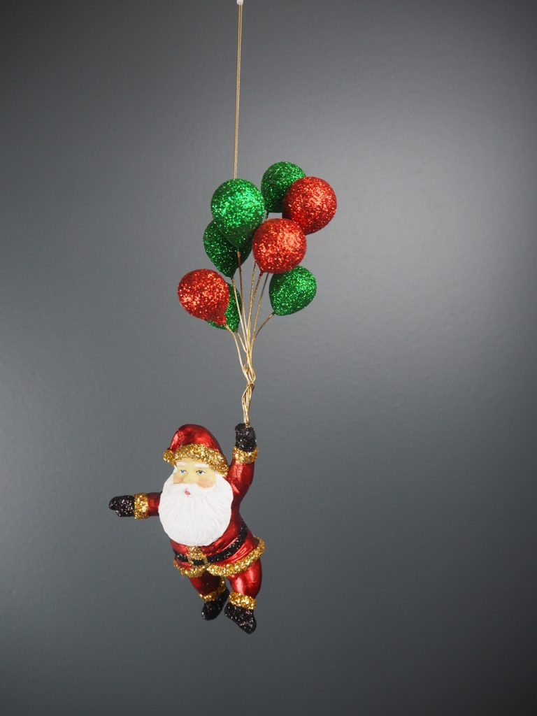 Sta hold fly balloon s.red/gold glits orn. - Image 6