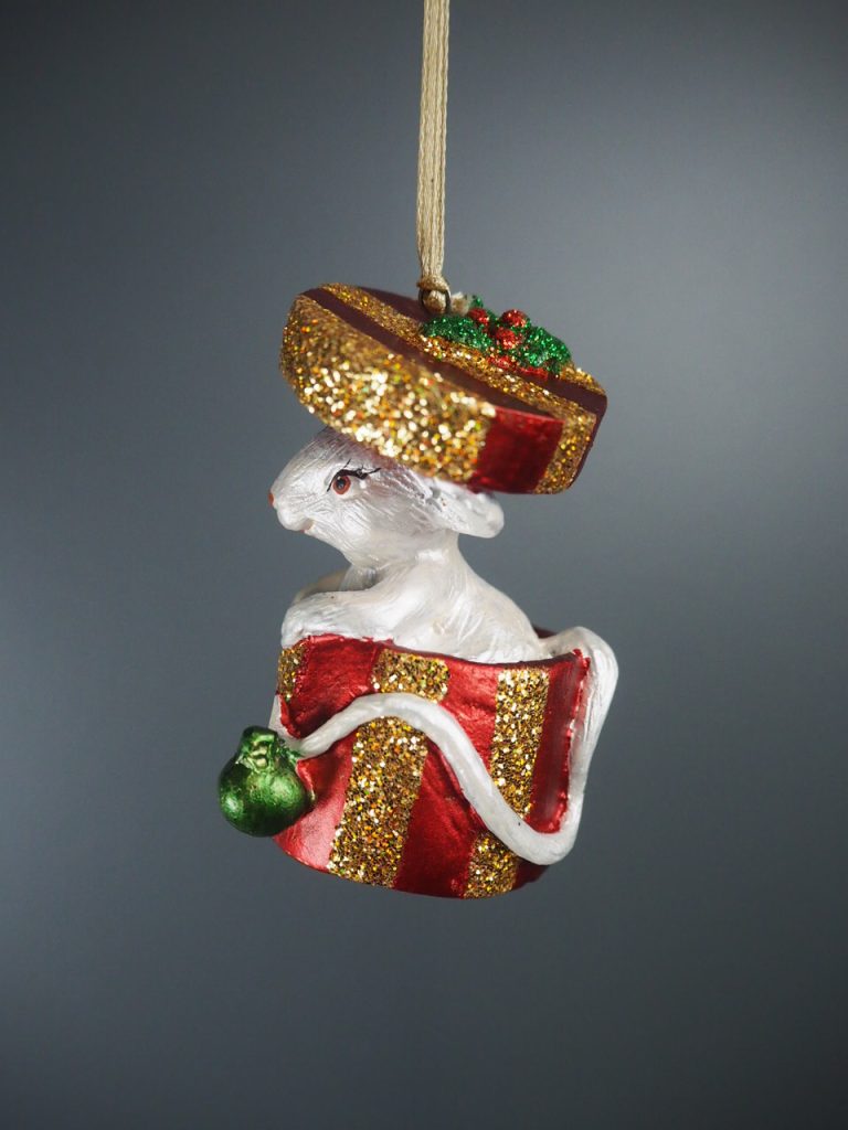 Mice pearl giftbox s.red gold glits orn. - Image 7