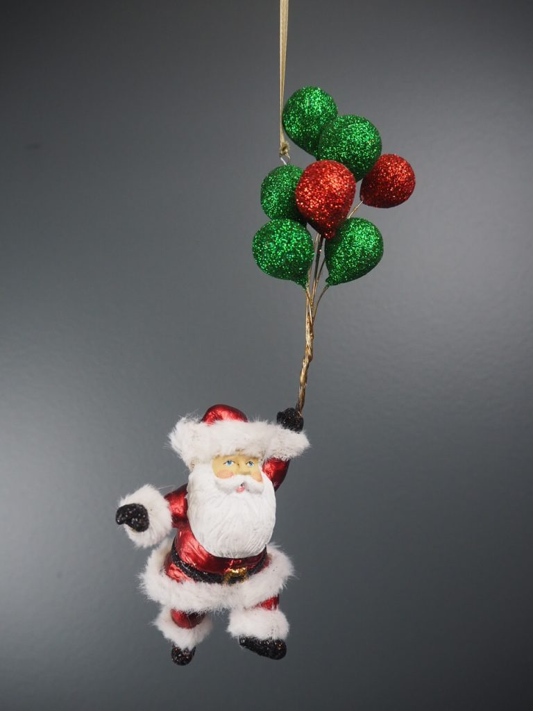Sta hold fly balloon sat. red/fur orn.