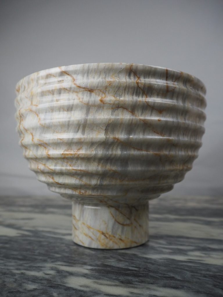 Ribbed Top Bowl Smooth foot - Image 2