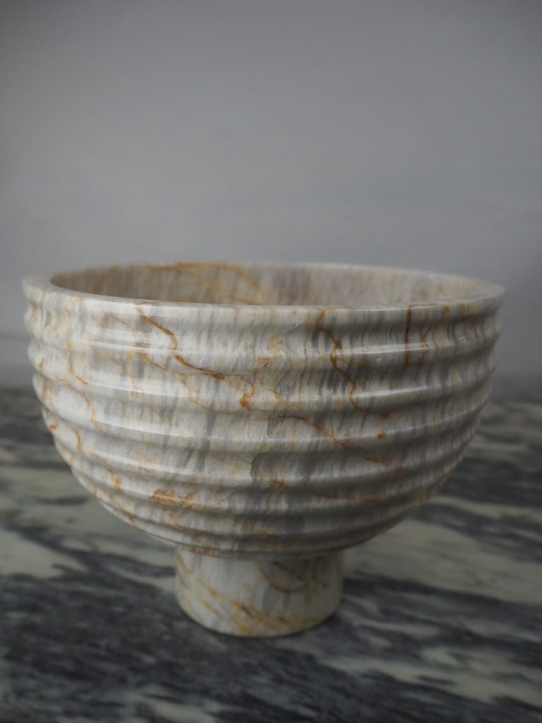 Ribbed Top Bowl Smooth foot - Image 3