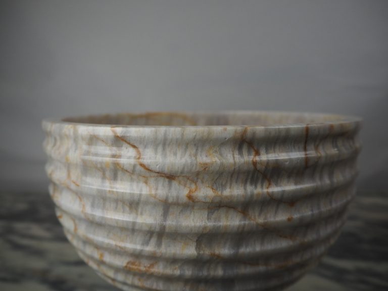 Ribbed Top Bowl Smooth foot - Image 4