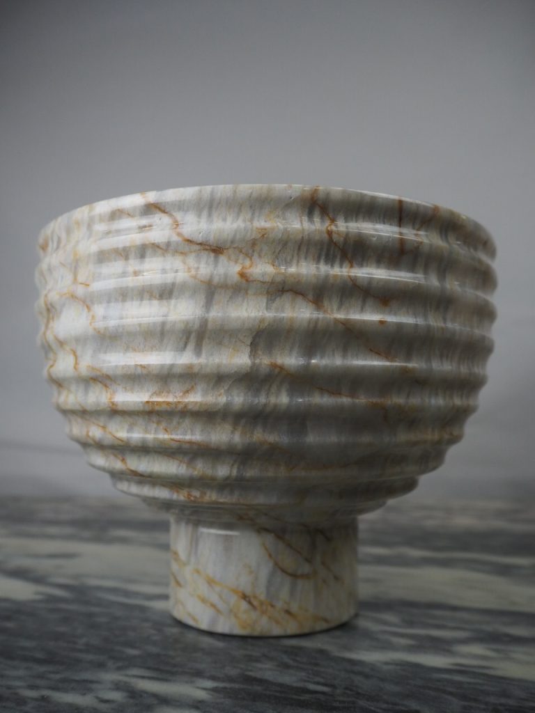 Ribbed Top Bowl Smooth foot - Image 8