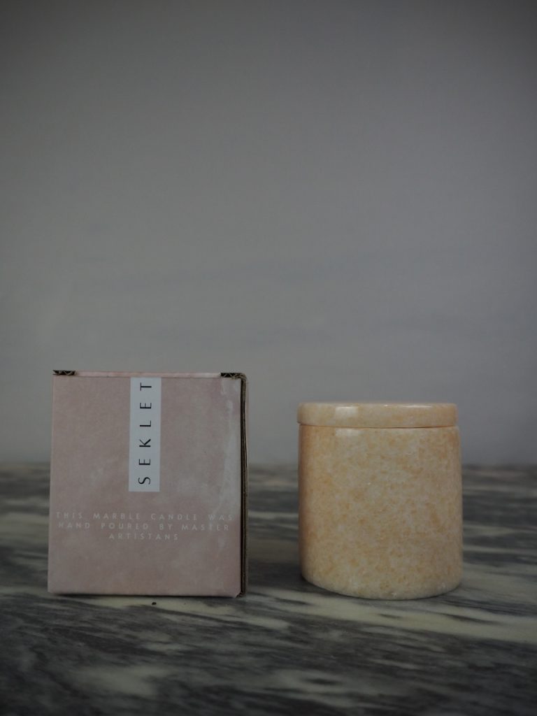 Marble candle Seklet beige - Image 2