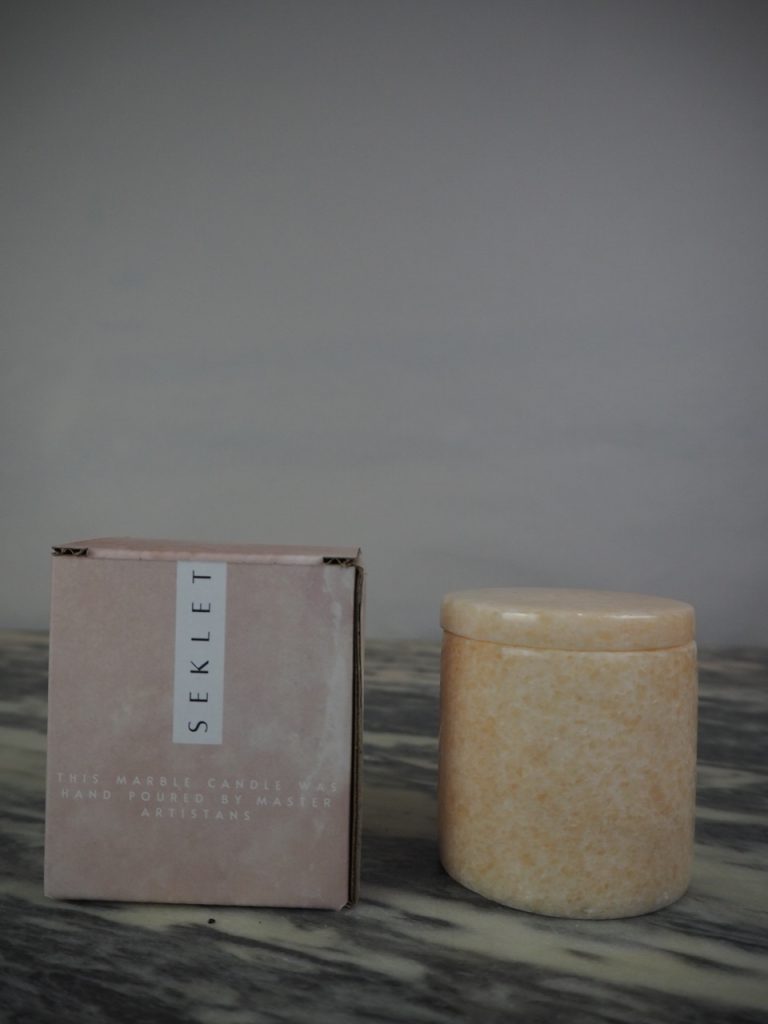 Marble candle Seklet beige - Image 4