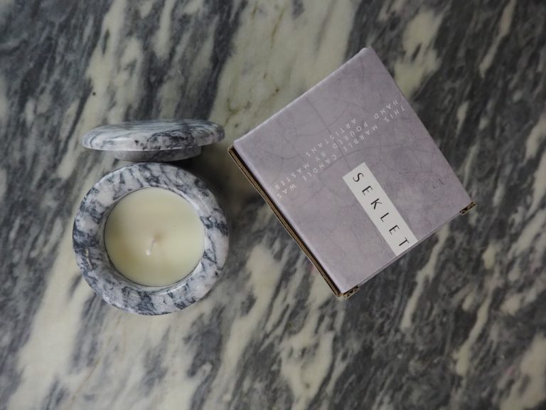 Marble candle Seklet grey - Image 21