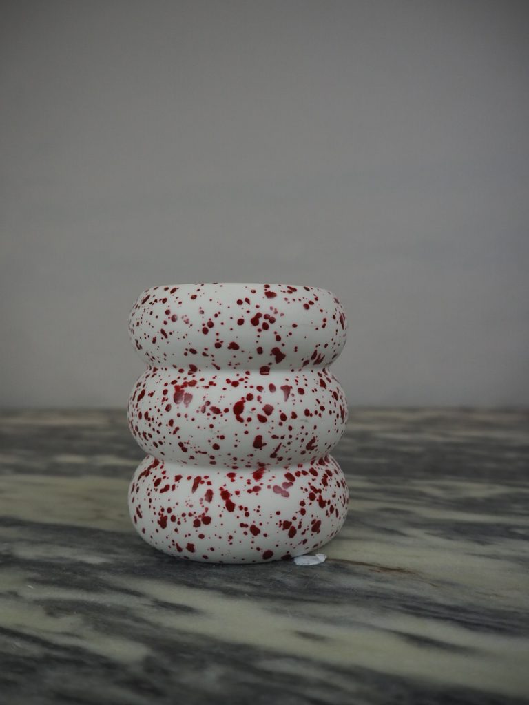 Splash candle red